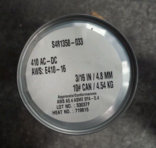 McKay 410 AC-DC 3/16&#034; x 10lbs Can of Electrodes