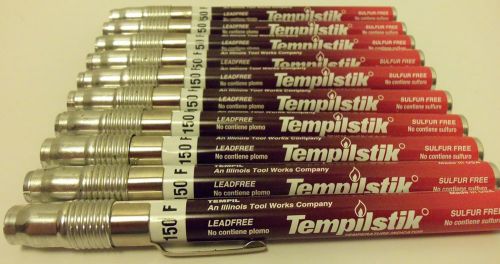 10 New 150 F / 66 C Tempilstik Tempil Temperature Indicating Markers Welding