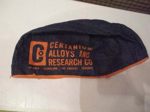 Certanium alloys company welders hat for sale