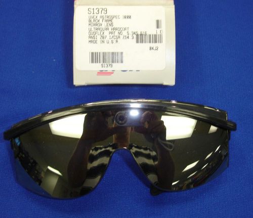 Uvex s1379 safety glass astrospec 3000 gray lens mirror for sale