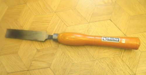 Robert sorby old style long and strong wood turning straight chisel 1 1/2&#034; for sale