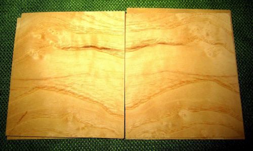 8 Bookmatched leafs White Ash @ 4.25 x 3.5 Craft wood Veneer (v1130)