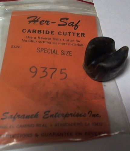 HER-SAF  9375 NEW IN PACKAGE Carbide Cutter Router Bit NIB