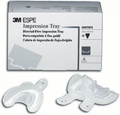 3M DIRECTED FLOW RIGID DISPOSABLE IMPRESSION TRAY LARGE LOWER 10 TRAYS/PK