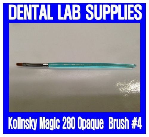 NEW Dental Lab Porcelain Build Up Kolinsky Magic 280 Opaque Brush #4 - Us Seller
