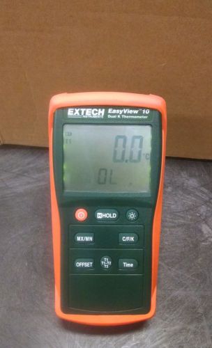 Extech easyview 10 dual k thermometer for sale