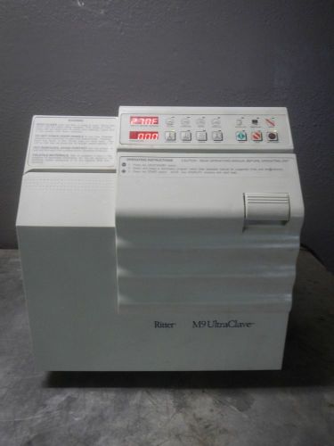 RITTER M9 UltraClave TABLE TOP AUTOCLAVE STERILIZER VET/DENTAL/TATOO