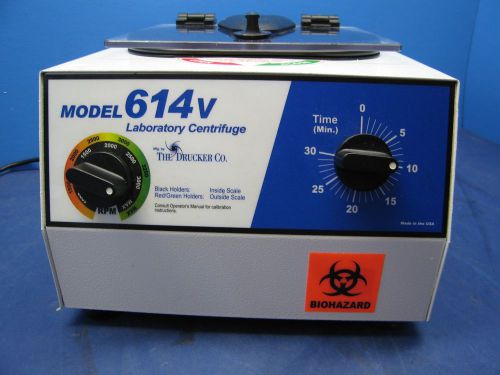 Drucker 614v tabletop laboratory centrifuge with rotor tested w/ 90 day warranty for sale