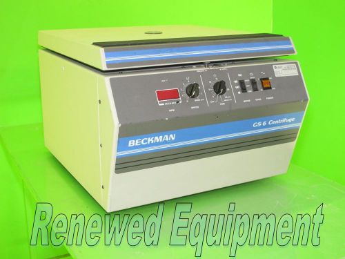 Beckman GS-6 Bench Top Centrifuge with GH 3.8 Rotor, Buckets &amp; 339180 Inserts