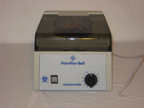 Hamilton bell vanguard v6500 centrifuge 6 tube rotor with operators manual for sale