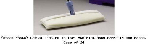 Vwr flat mops mzfm7-14 mop heads, case of 24 lab cleaning supply for sale