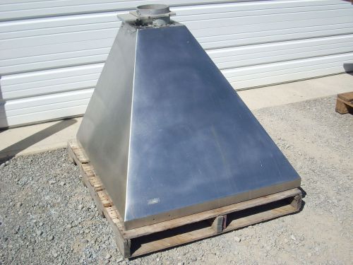 Stainless steel exhaust hood commercial/industrial 40&#034; fume vent for sale