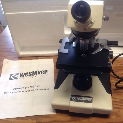 VERY NICE Westover Biological Microscope Model MC-1100