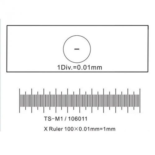 Stage Micrometer Calibration Measure for Microscopes