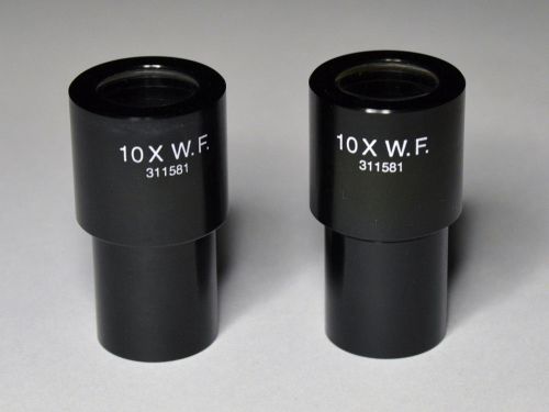 Leica 10x WF Microscope Eyepieces #311581, 23mm, ONE PAIR  ** EX COND **