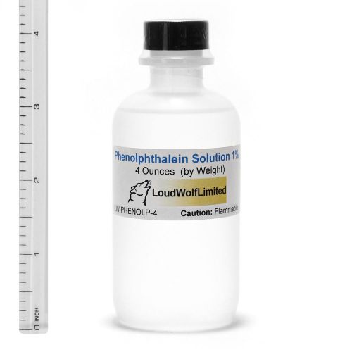 Phenolphthalein indicator solution  1%  4 oz  ships fast from usa for sale