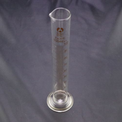 graduated cylinder measuring 100ml lab glass new x4