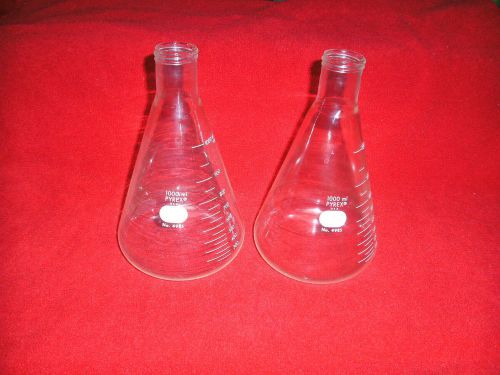 Glass Flask (2) 1000 ml (Pyrex) # 4985