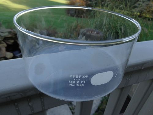 Pyrex Crystallizing Clear Lab Glass Dish 150mm x 75mm  # 3140