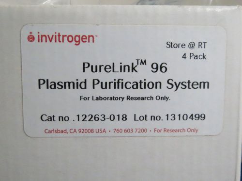 Invitrogen purelink 96 plasmid purification system #12263-018 for sale