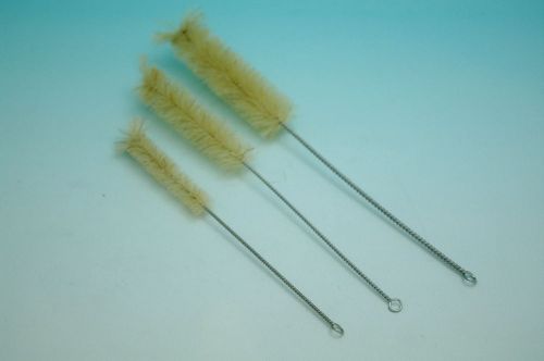 Lab TEST TUBE  Cylinder Brush Wash Clean Tool a set of 3  new