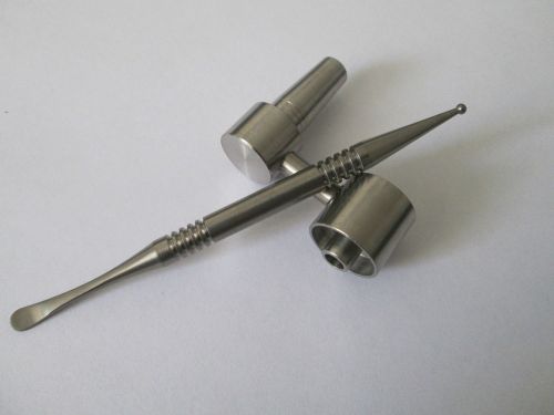 Domeless titanium male nail gr2 pure titanium fits to 10 mm with titanium tool for sale
