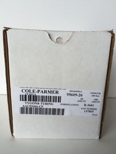 Cole-Parmer Tyon Tygon Tubing 100 Feet Long OD .1031 IN (AAC02604-CP) NEW!
