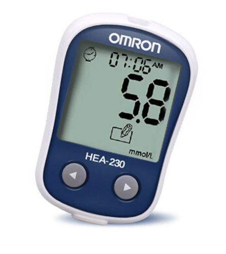 Brand New Blood Glucose Monitor Omron HEA - 230 With 10 Strips FREE