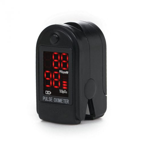 SpO2 Monitor,PR,CMS50DL Black Fingertip Pulse Oximeter,Blood Oxygen Saturation