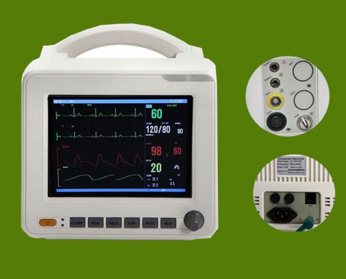 New vital sign patient monitor (ecg nibp spo2 pr/hr temp resp)+1 years warranty for sale