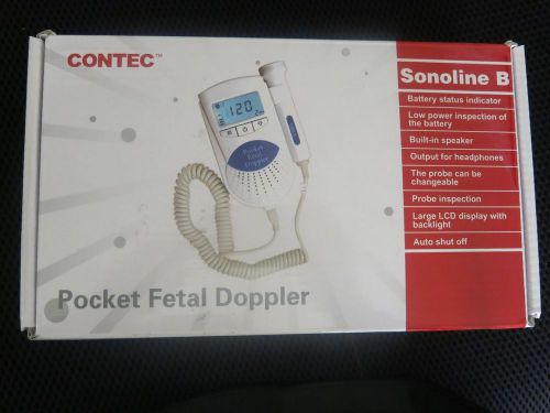 Contec sonoline b fetal heart doppler, backlight lcd fda 2mhz- usa seller for sale