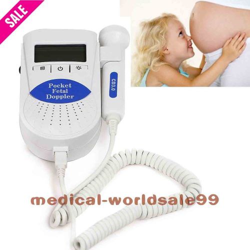 CE/FDA Fetal Heart DoppleR for Pregnant Women Fetal Doppler 3MHz with LCD 3MHz