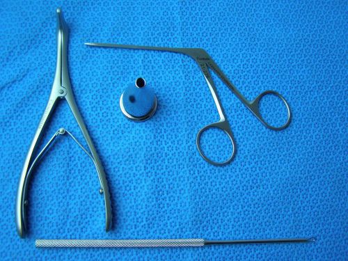 4pc set micro alligator 3&#034; baby nasal speculum,ear loop ent nasal instruments for sale