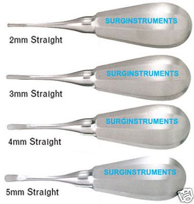 4 luxating straight elevators set dental instruments for sale