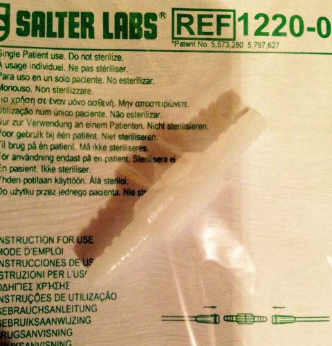 Swivel connector for oxygen tubing  salter labs part # 1220 for sale
