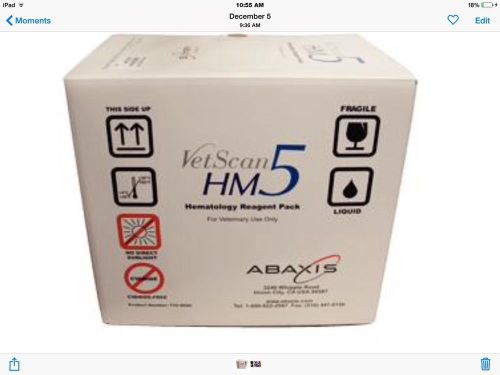 Abaxis hm5 reagent brand new