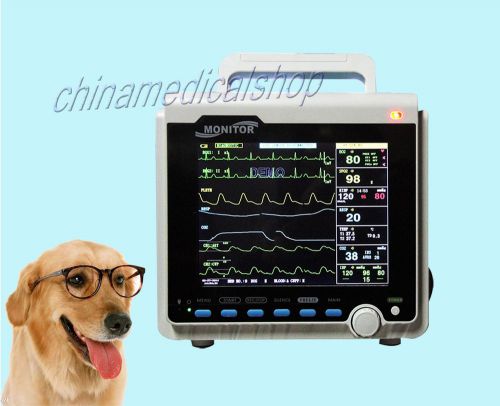Veterinary vet portable patient monitor icu machine 6 parameters + etco2 +2ibp for sale