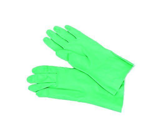 Boardwalk 183L Nitrile Flock-lined Gloves, Large, Green, 12 Pairs