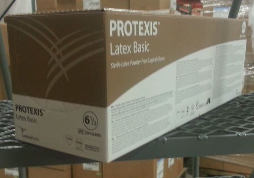 1 box of 50 PROTEXIS Latex basic surgical gloves 6 1/2 2D72LB65