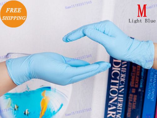 100 / 1case nitrile disposable gloves powder free (non latex nitrile exam) m for sale