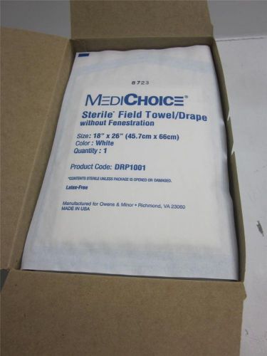 New medichoice 18&#034; x 26&#034; sterile field towel / drape non fen18&#034; x 26&#034; - 300 pcs for sale