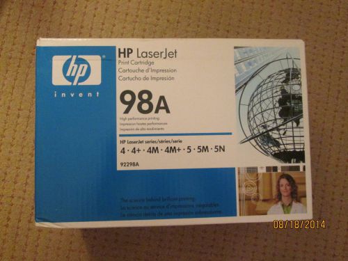 Genuine HP 98A Black Toner Cartridge