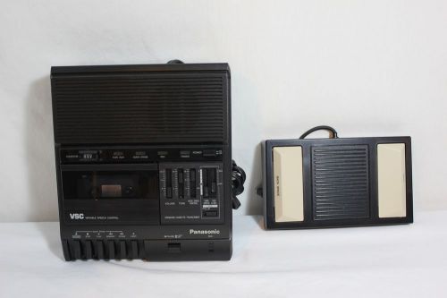 Panasonic rr-830 standard cassette transcriber dictation w/pedal for sale