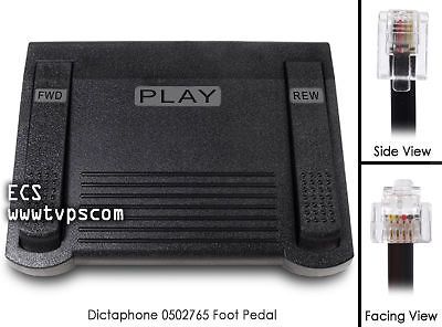 New Dictaphone 0502765 RJ11 Foot Pedal for PC Transcribing