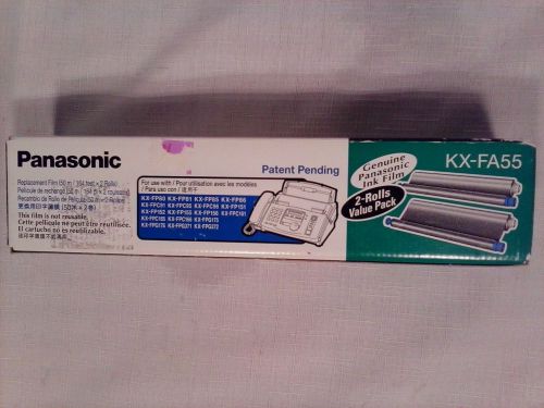 Panasonic Replacement Ink Film (Model KX-FA55) for Fax Machine...Two Rolls