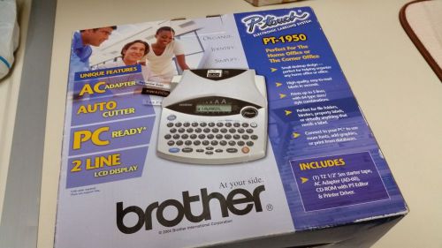 Brother p-touch pt-1950 electronic labeling system printer - usb ready - new nib for sale