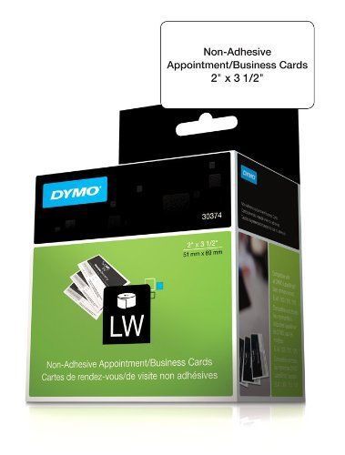 Dymo appointment/ business cards - 300/roll, 1 roll/boxsize: 2&#034; x (dym30374) for sale
