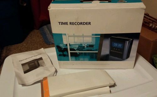 TIME CLOCK RECORDER - DIGITAL DISPLAY &amp; 2 boxes of THERMAL PAPER/CARDS