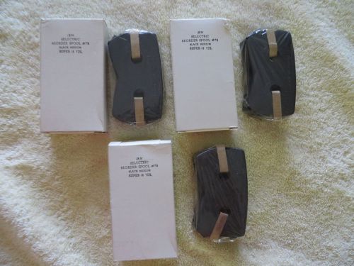 3 IBM Selectric Black Medium 18 Yds Spool #7B Model 72 Typewriter New Old Stock