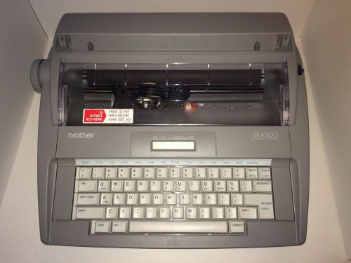Brother SX- 4000 Electronic Typewriter with 2 correction tapes included